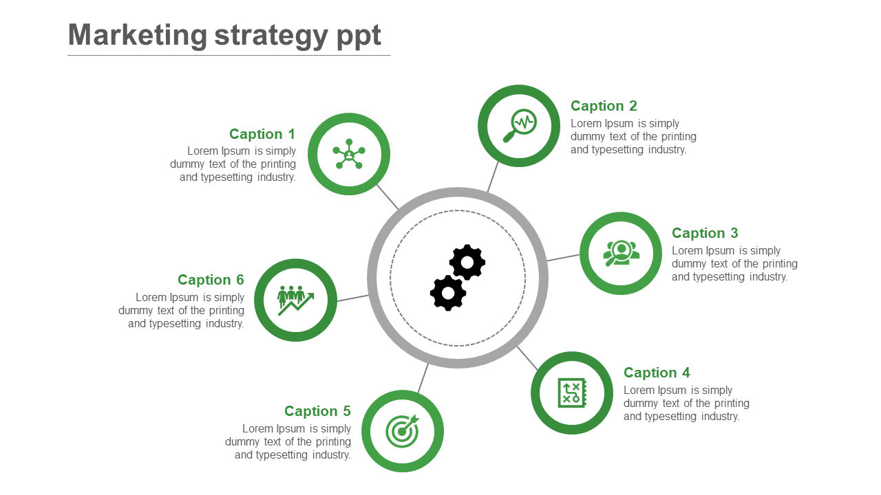 marketing strategy ppt-green